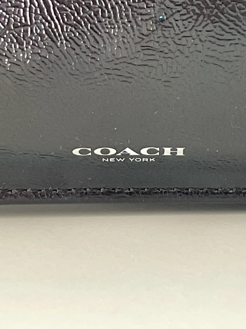 Coach Black Patent Pouch
